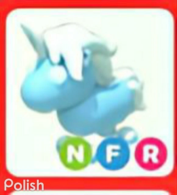 NFR FROST UNICORN , Legendary, Neon Fly Ride Frost Unicorn Adopt Me